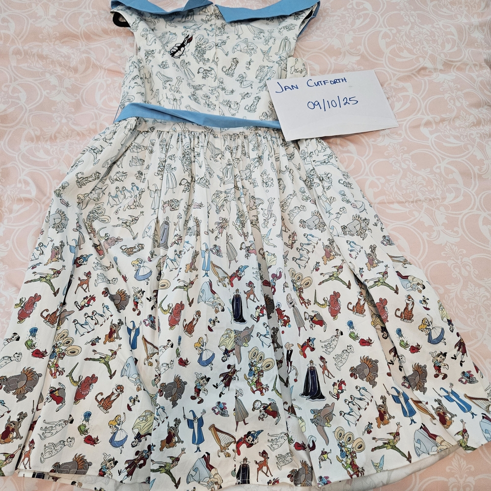 Disney Ink And Paint Midi Dress RARE UNICORN
